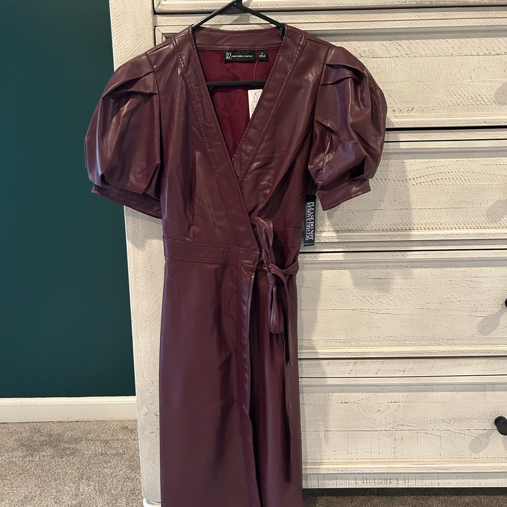 Nanette Lepore Burgundy Wrap Dress